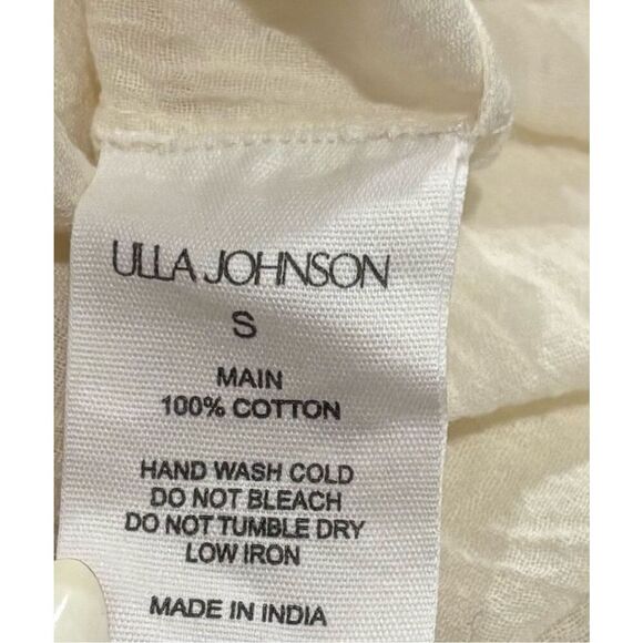 Ulla Johnson Rowena Coverup in 100% Cotton New WithTags Size Petite - Picture 13 of 13